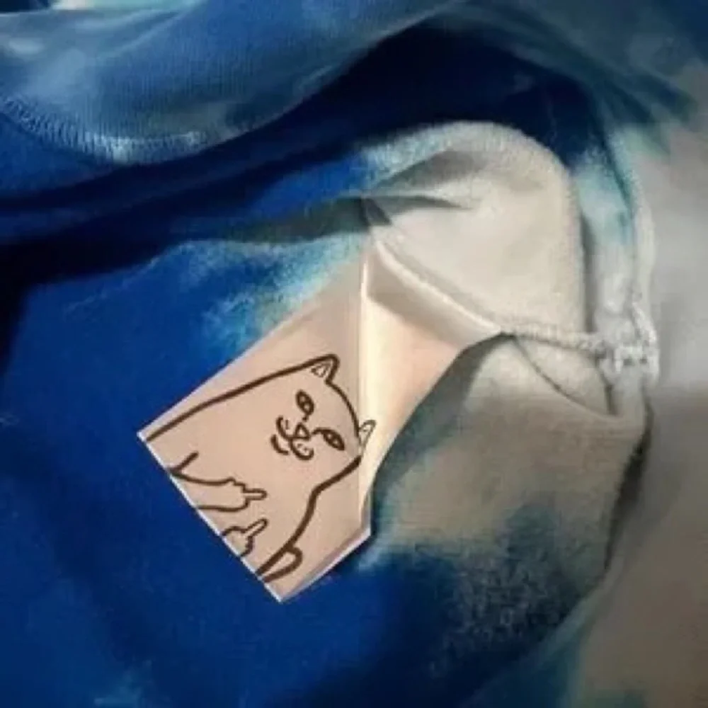Blue Tie-Dye Crewneck Sweatshirt